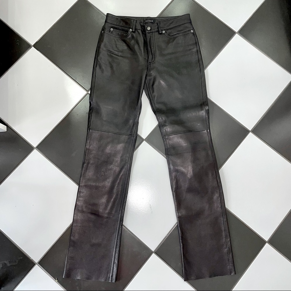 {Guess} Genuine Leather Pants